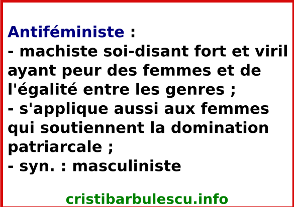 antiféministe masculiniste