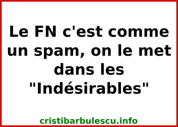 fn indésirables spam