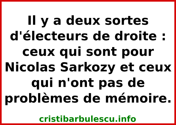électeurs droite mémoire