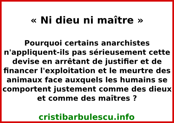 dieu maître anarchistes